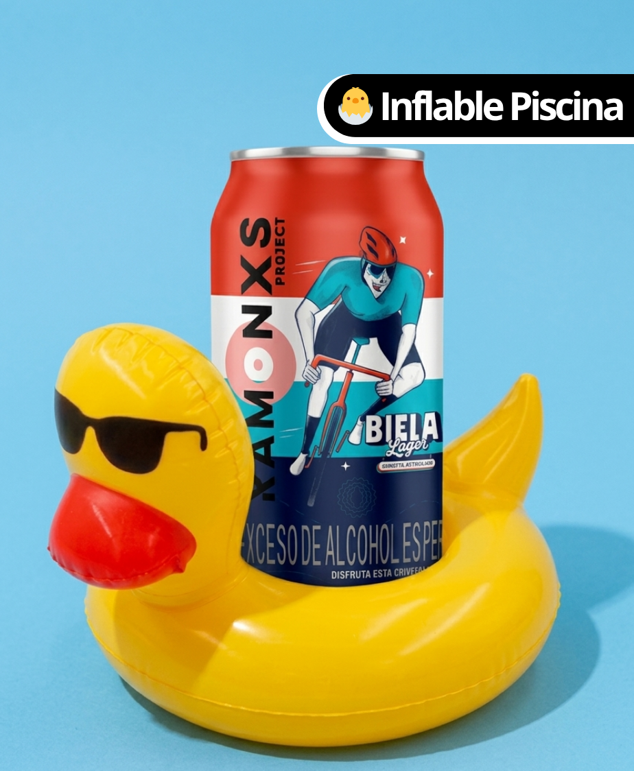 Porta cerveza inflable cuak cuak